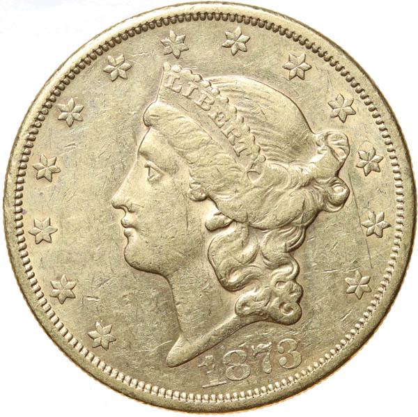 1873-S $20 Gold Liberty. Open 3 (1 of 2)