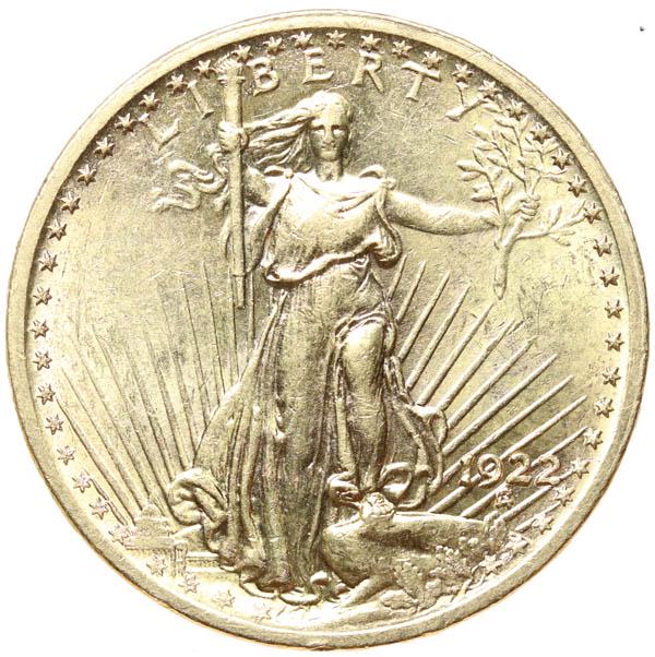 1922 $20 Gold St. Gaudens (1 of 1)