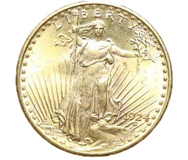 1924 $20 Gold St. Gaudens (1 of 2)