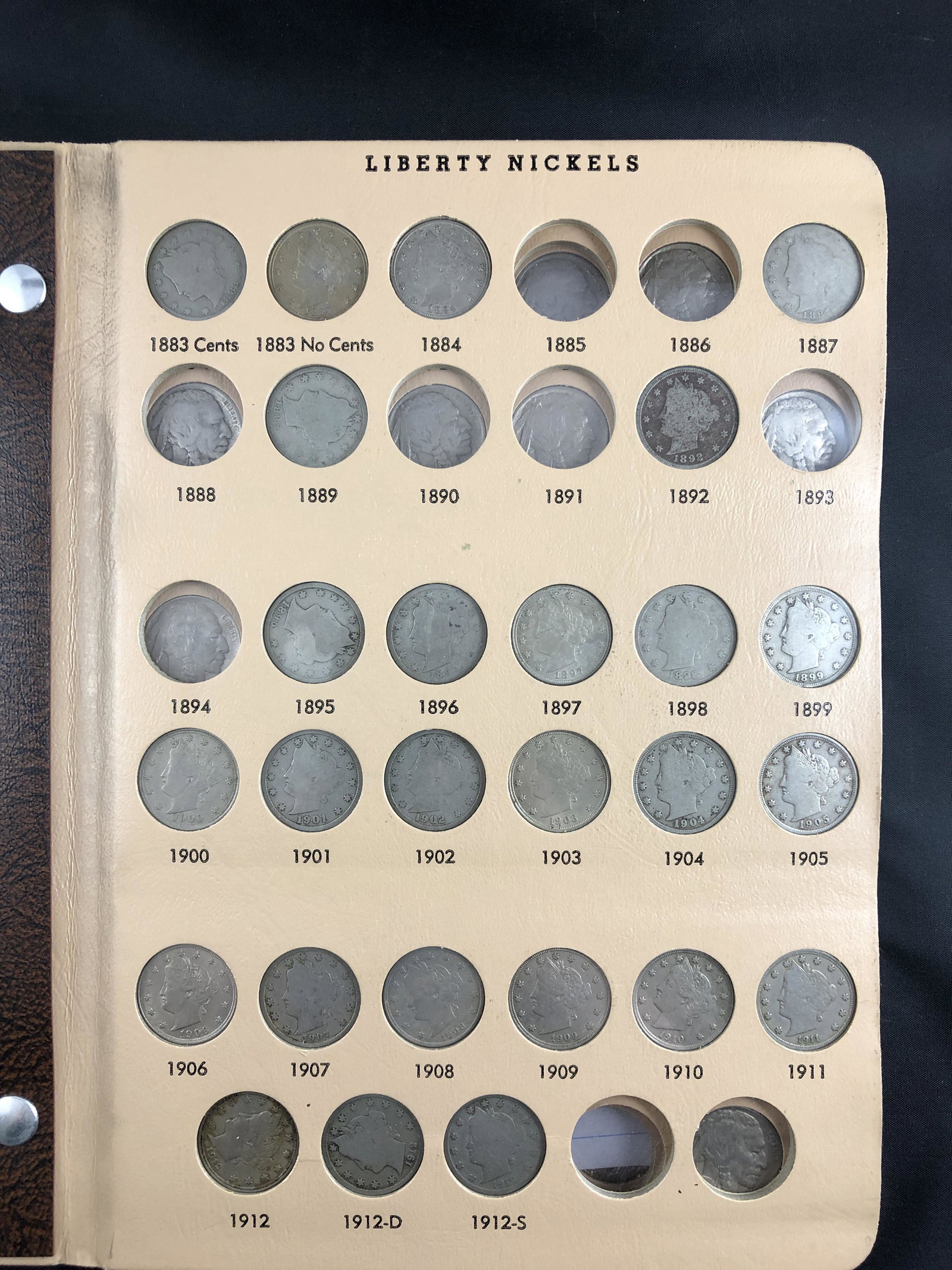 Liberty, Buffalo, and Jefferson Nickel Collection 1883 (1 of 12)