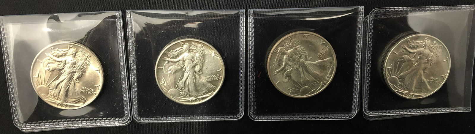U.S. Walking Liberty UNC Half Dollar Group 1941//1944 (1 of 1)