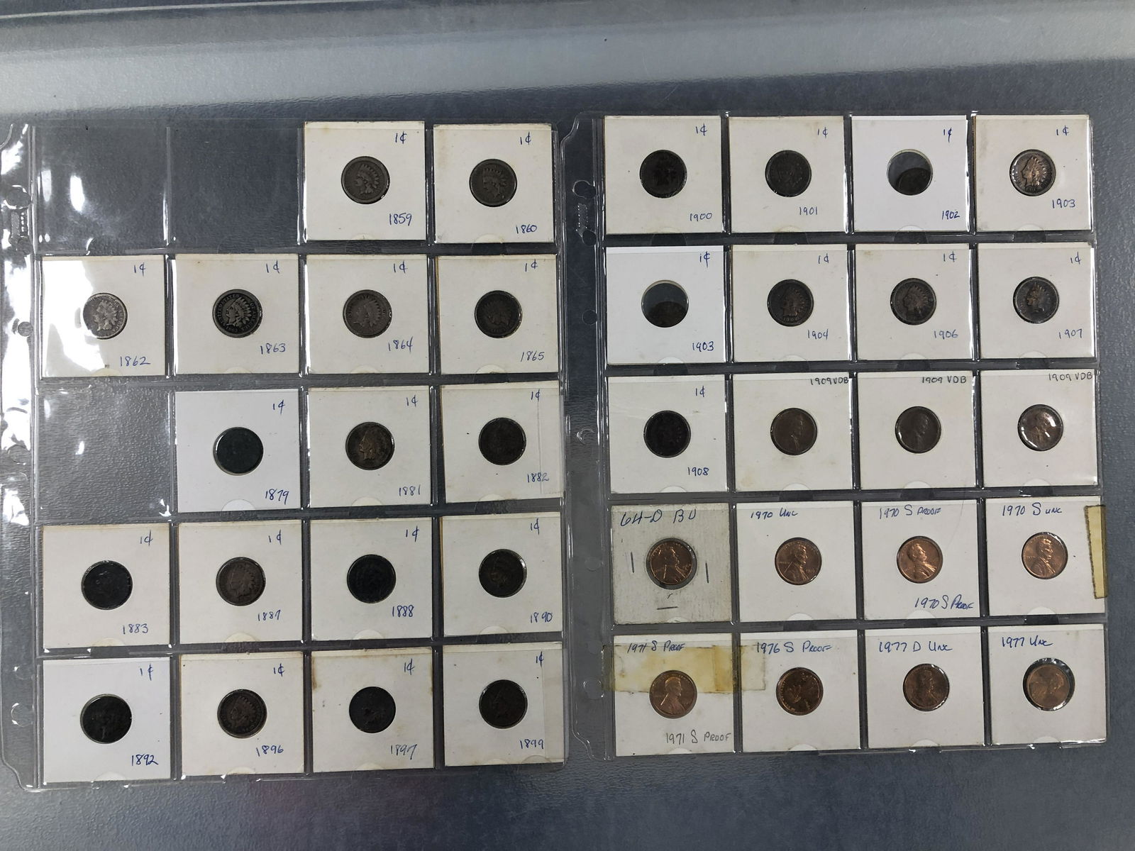 Indian/Lincoln Cent Group Lot of 37 (1 of 3)