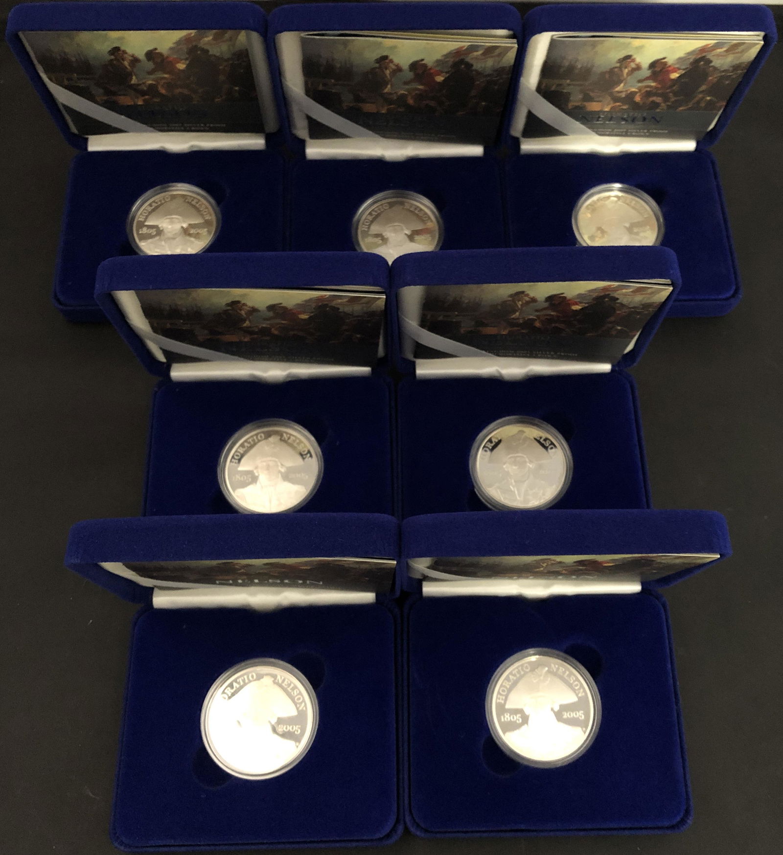 Great Britain 2005 Silver Proof Commem. Crown Lot of 8 (1 of 7)