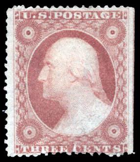 1857, 3c dull red, type III (Scott #26) (1 of 1)