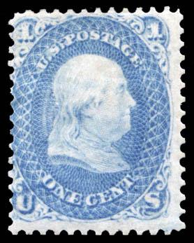 1861, 1c Blue (Scott #63) (1 of 1)