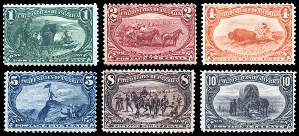 1898, 1c to 10c Trans-Miss. (Scott #285-290) (1 of 1)