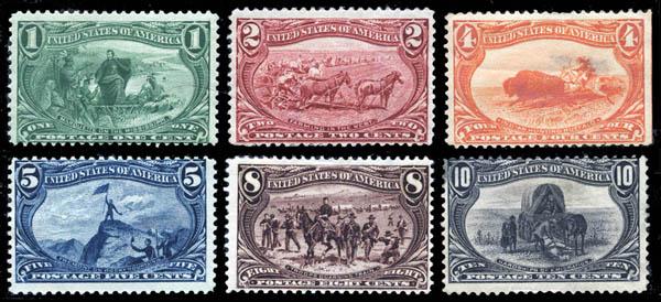 1898, 1c to 10c Trans-Miss. (Scott #285-290) (1 of 1)