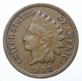 1908-S Indian Head Cent: VF