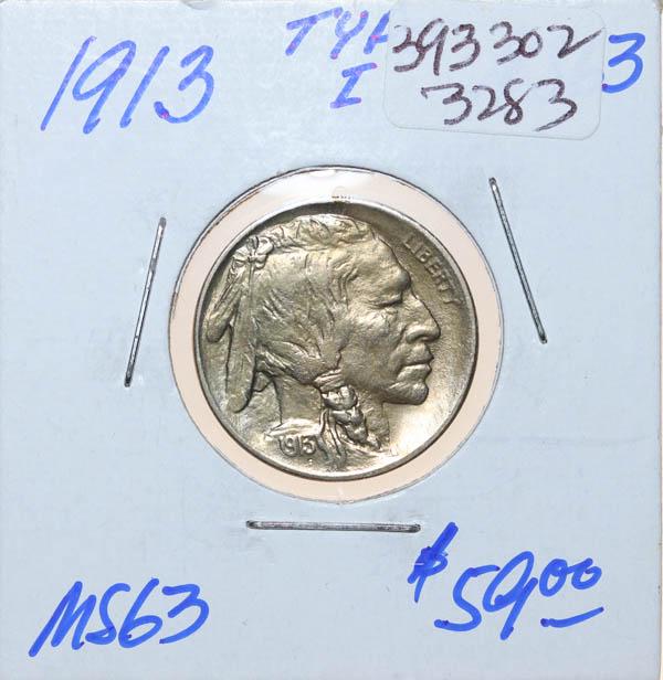 1913 Buffalo Nickel Type 1 (1 of 4)