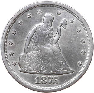 1875-S Twenty Cents: Extremely Fine. CPG $228.