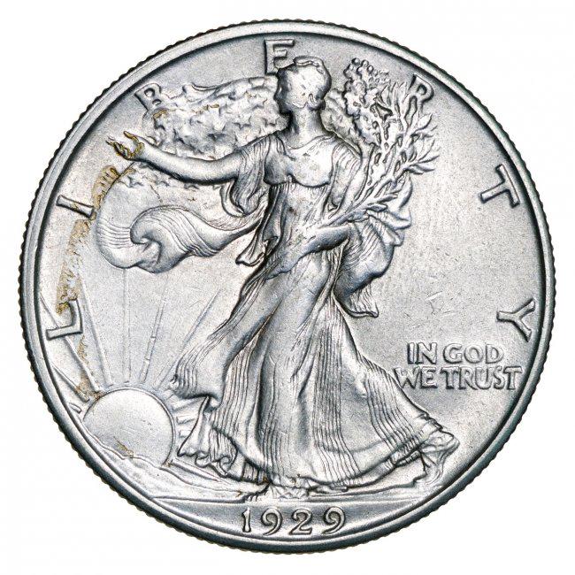 1929 Walking Liberty Half Dollar (1 of 2)