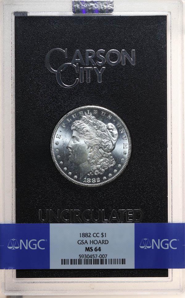 1882-CC Morgan Dollar GSA Hoard NGC MS-64 (1 of 4)