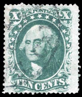 1859 10c Green Type V Scott #35 (1 of 1)