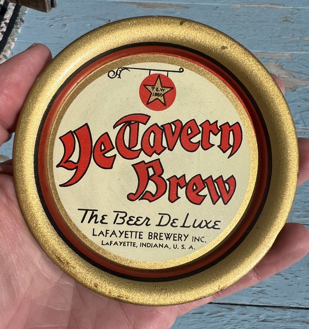 Ye Tavern LaFayette Brewery Advertising  Indiana Beer Tip Tray (1 of 10)