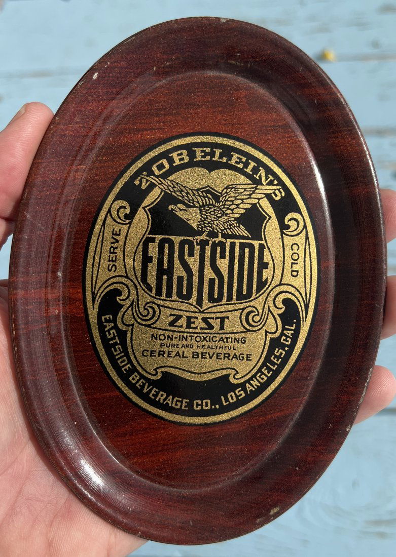 Zobelenin's Eastside Beverage Co. Advertising Beer (?) Tip Tray - Los Angeles. CAL. (1 of 8)