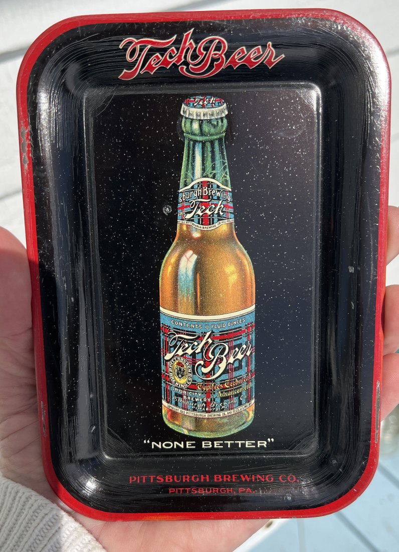 Tech Beer Pittsburgh PA Brewing Co. None Better Advertising Beer Tip Tray (1 of 9)