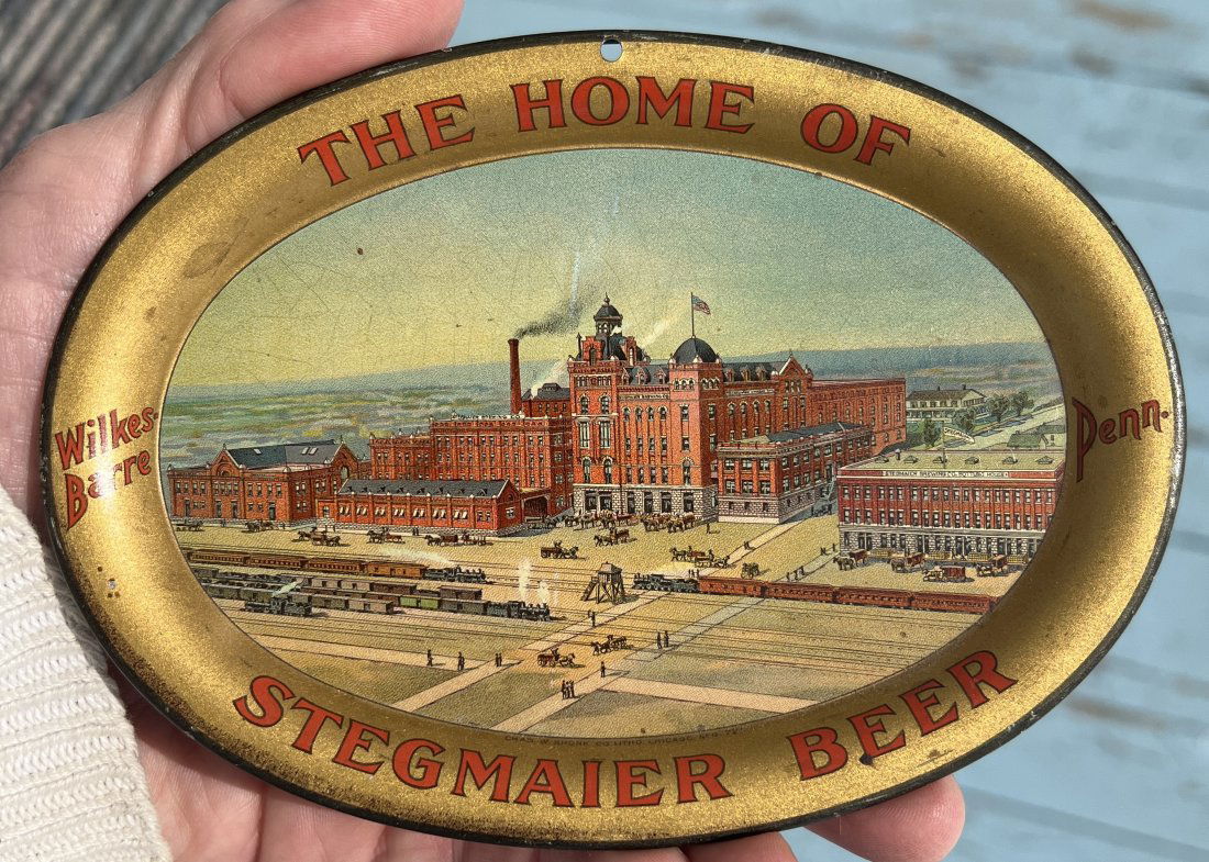Stegmaier Brewery Beer Advertising Tip Tray Wilkes Barre PA (1 of 9)