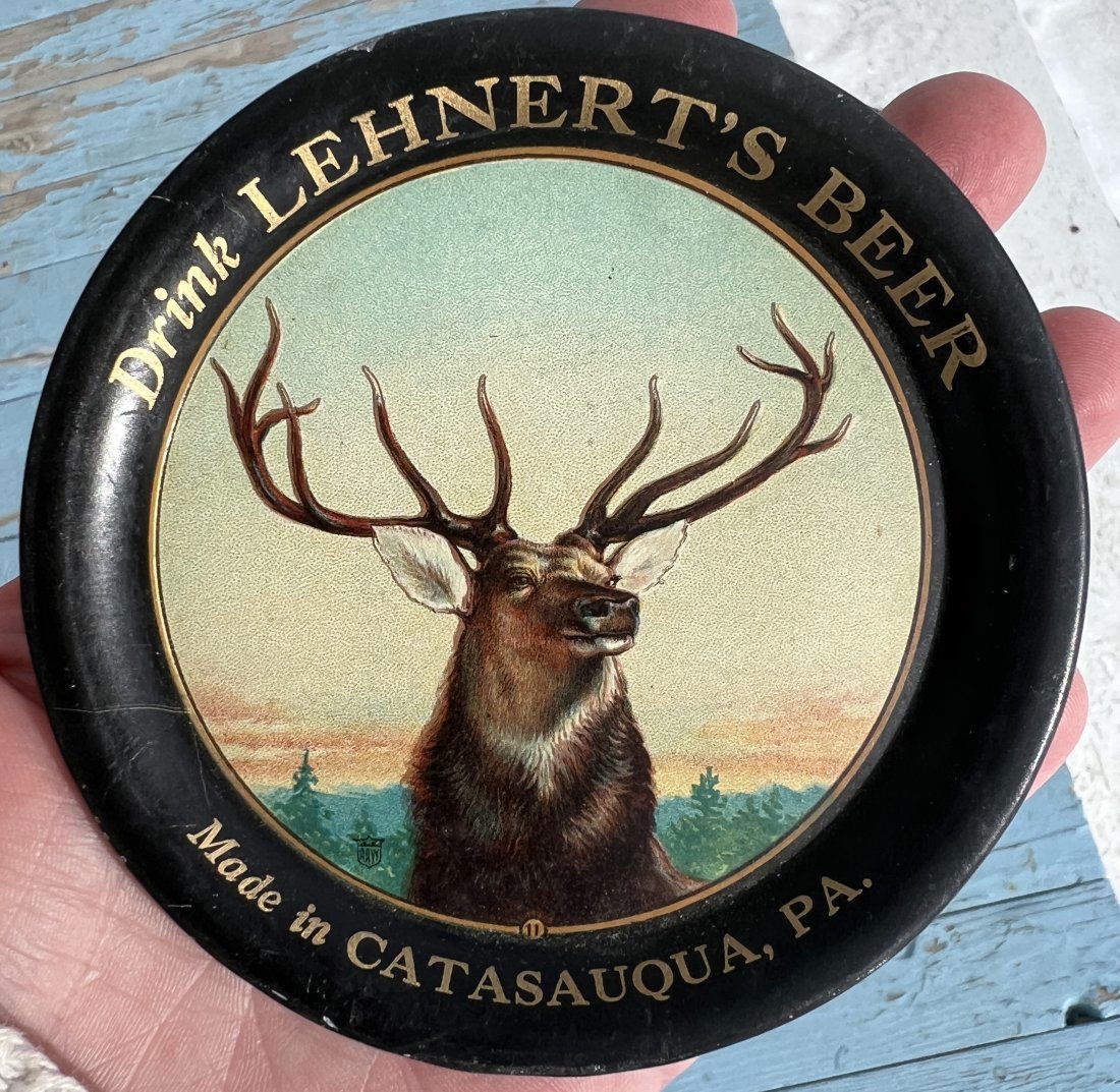 Lehnert's Brewery Catasauqua PA Advertising Beer Tip Tray (1 of 9)