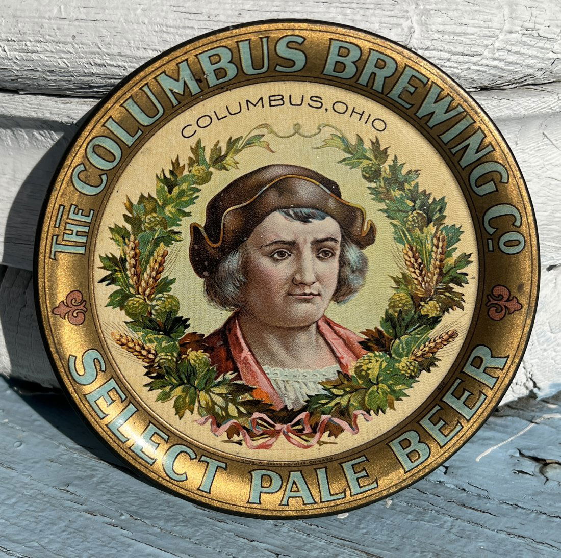 Columbus  Brewing Co. Brewery Beer  Advertising Tip Tray  Coumbus Ohio (1 of 8)