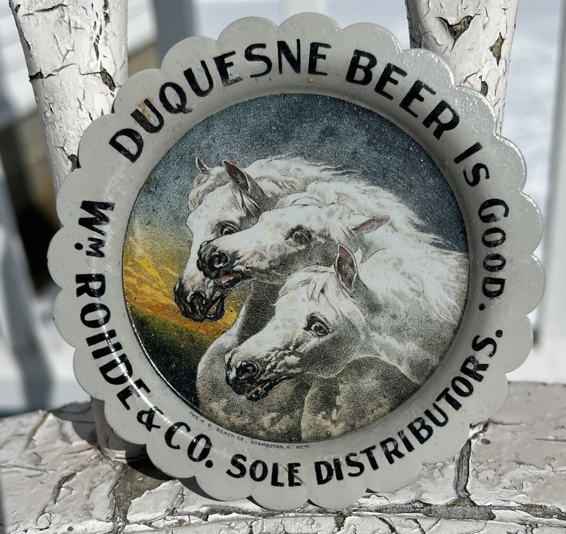 Duquesne Beer Advertising Brewing Brewery Tip Tray - Wm. Rohde & Co (1 of 7)