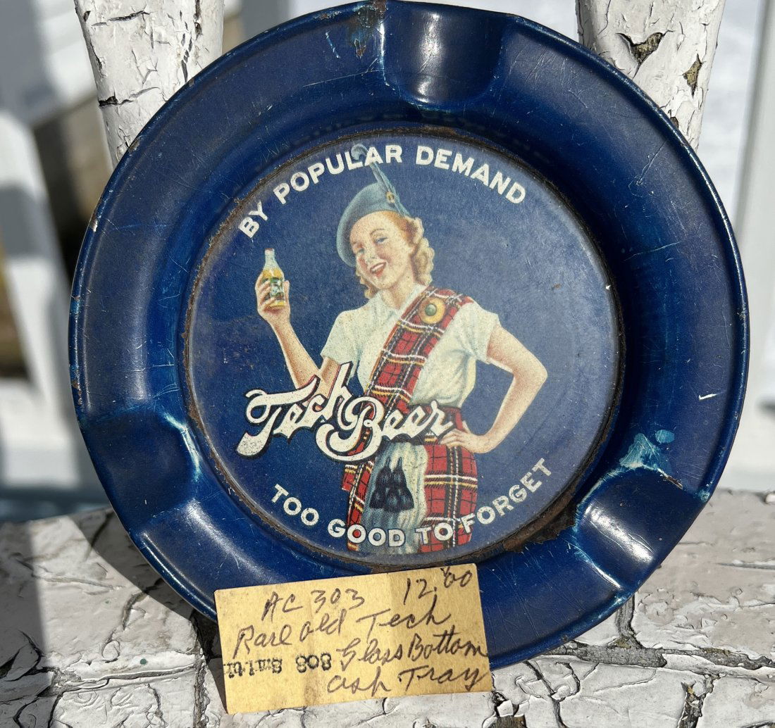 Tech  Beer Advertising Brewing Brewery Ashtray Tip Tray (1 of 8)