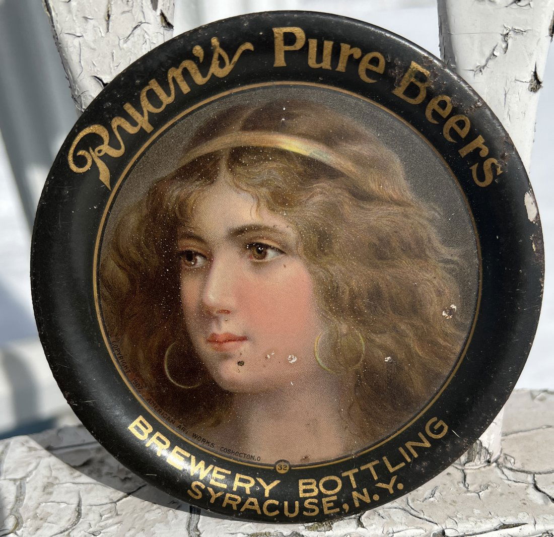 Advertising Tip Tray  - Ryan's Pure Beers Brewing Brewery - Syracuse NY (1 of 10)