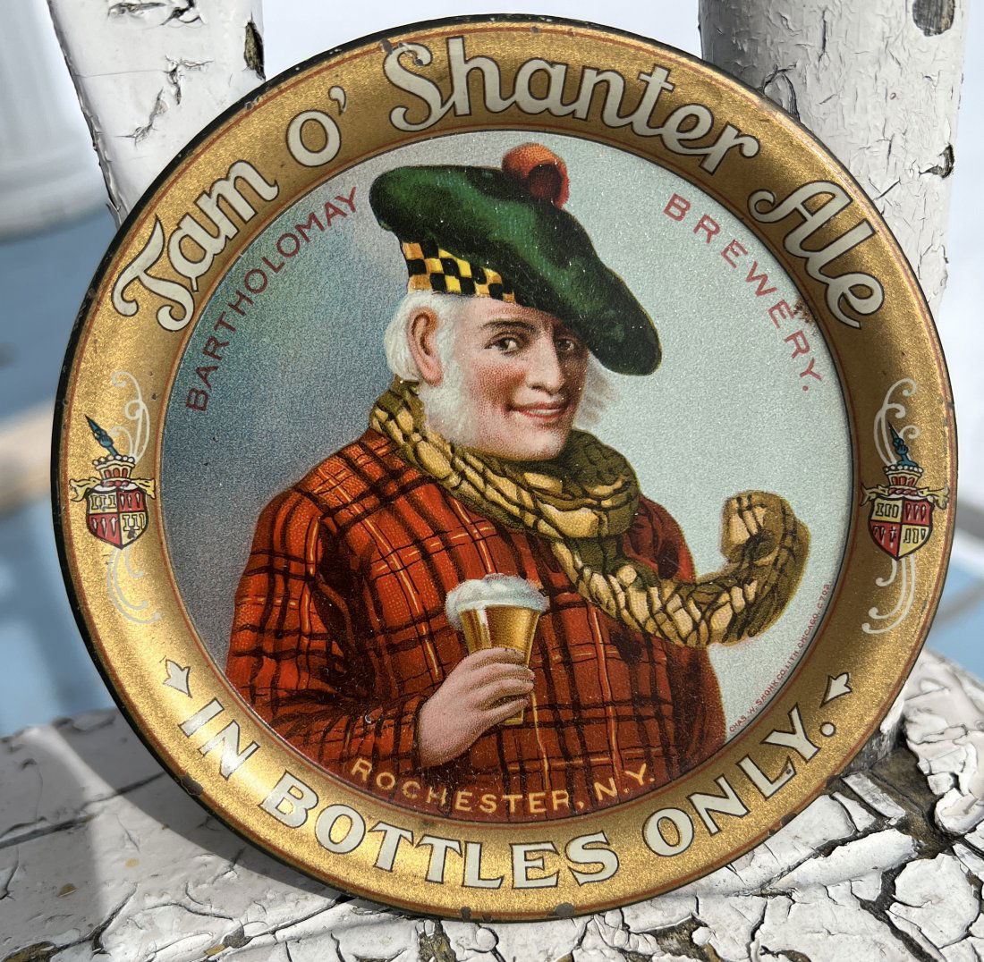 Advertising Tip Tray  - Tam O Shanter Ale Rochester NY Bartholomay Brewery Beer (1 of 9)