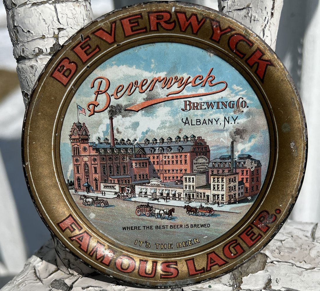 Advertising Beer Tip Tray - Beverwyck Famous Lager Brewing Co.  Albany NY Brewing (1 of 11)