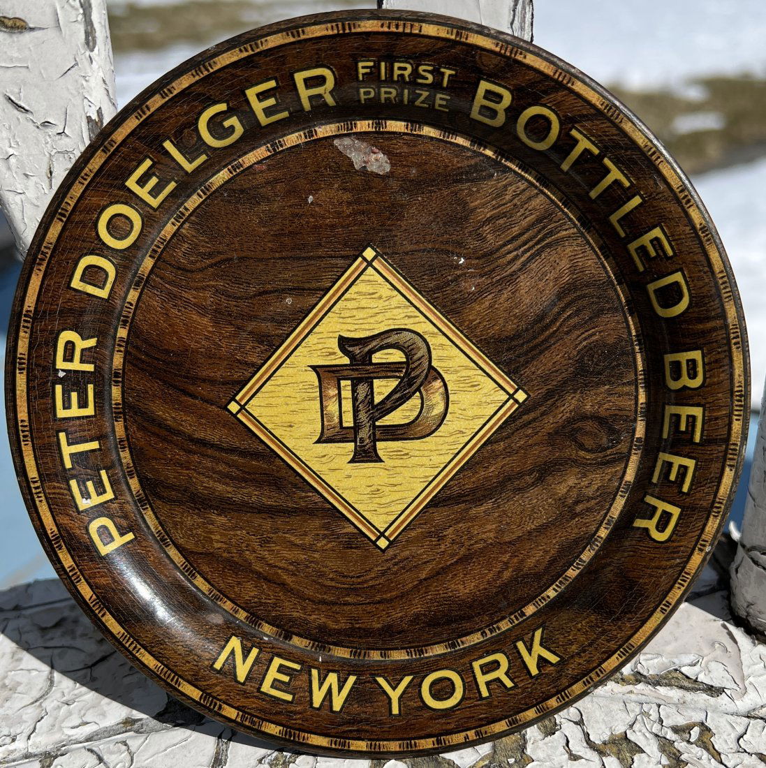 Advertising Beer Tip Tray - Peter Doelger New York Brewing Co Brewery (1 of 8)