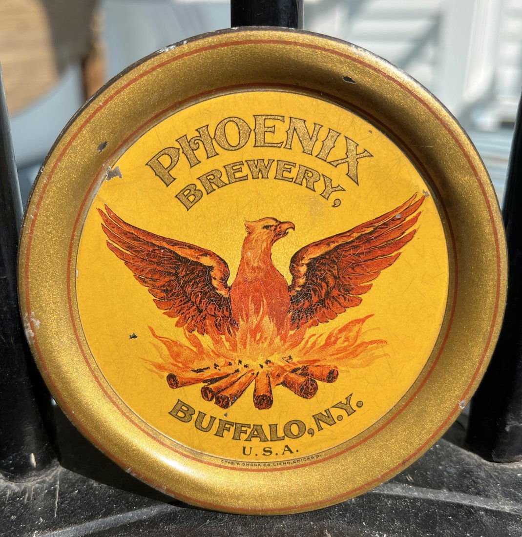 Advertising Beer Tip Tray - Phoenix Brewery Co. - Buffalo NY Brewing (1 of 10)