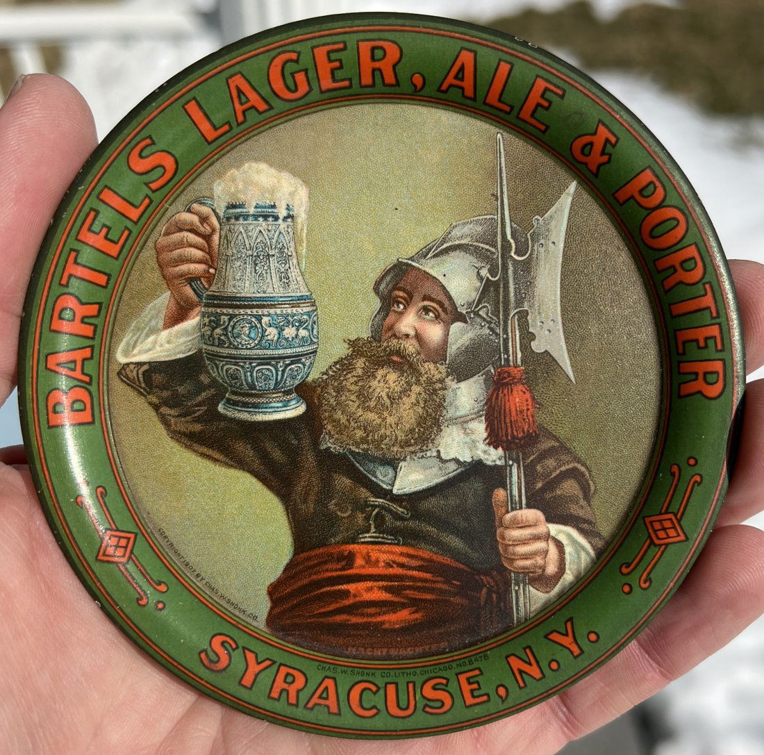 Advertising Beer Tip Tray - Bartels Lager Ale & Porter - Syracuse New York Brewery (1 of 10)