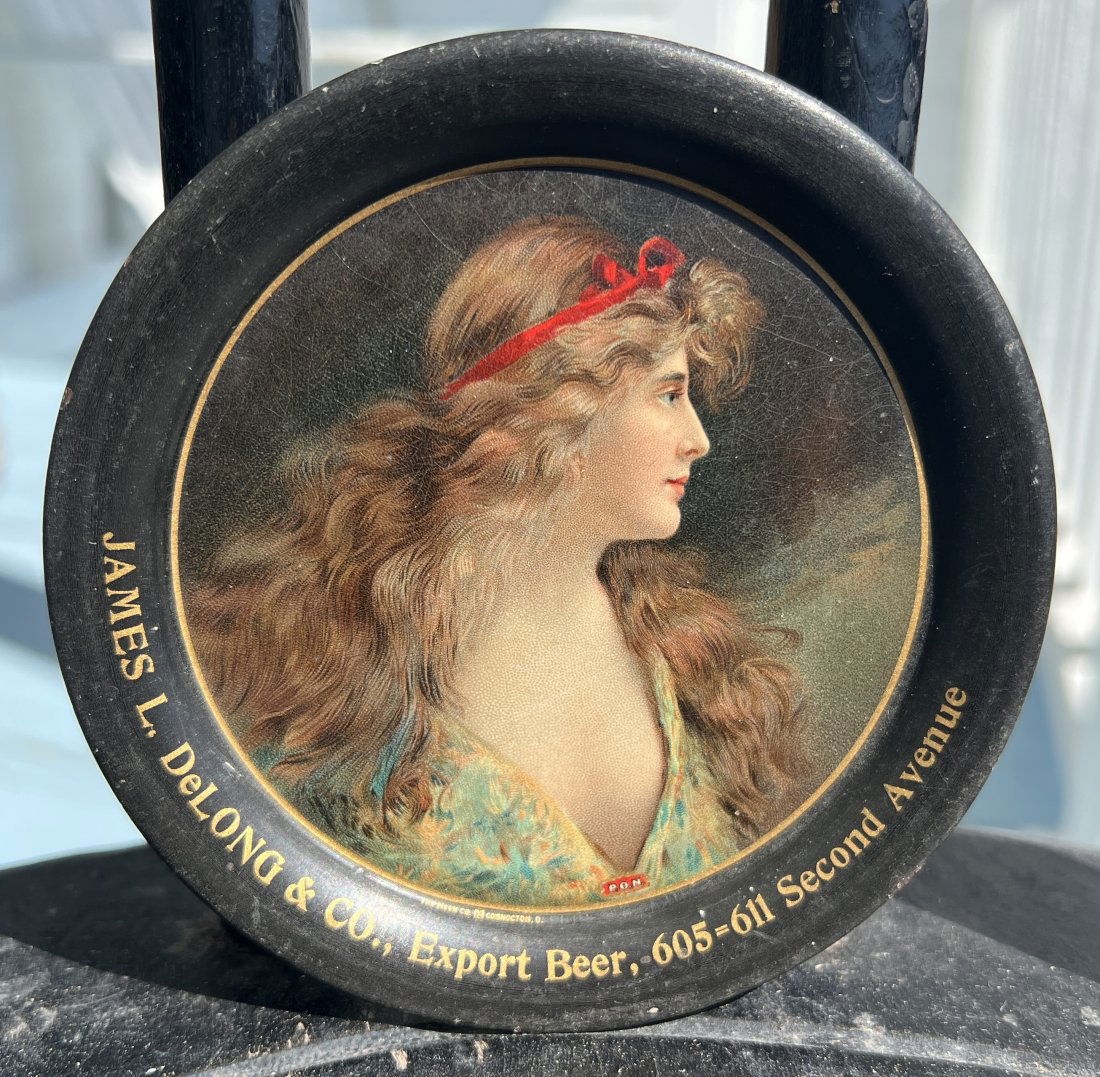 Advertising Beer Tip Tray - James L. Delong Co Export Second Ave - Brewery Brewing (1 of 8)