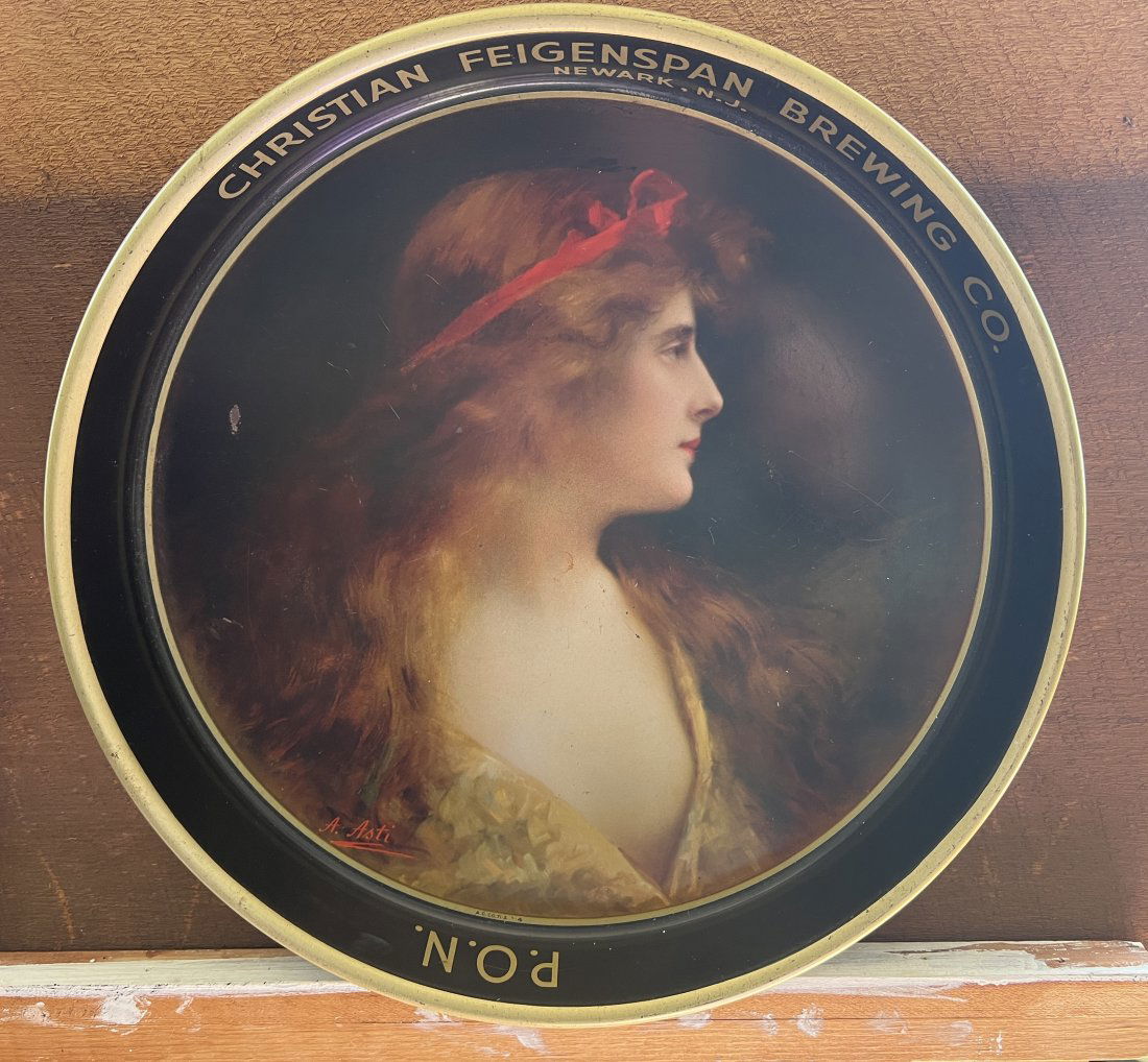Christian Feigenspan Brewing Co - Newark NJ - P.O.N. - Brewery Antique Advertising Beer Tray (1 of 7)