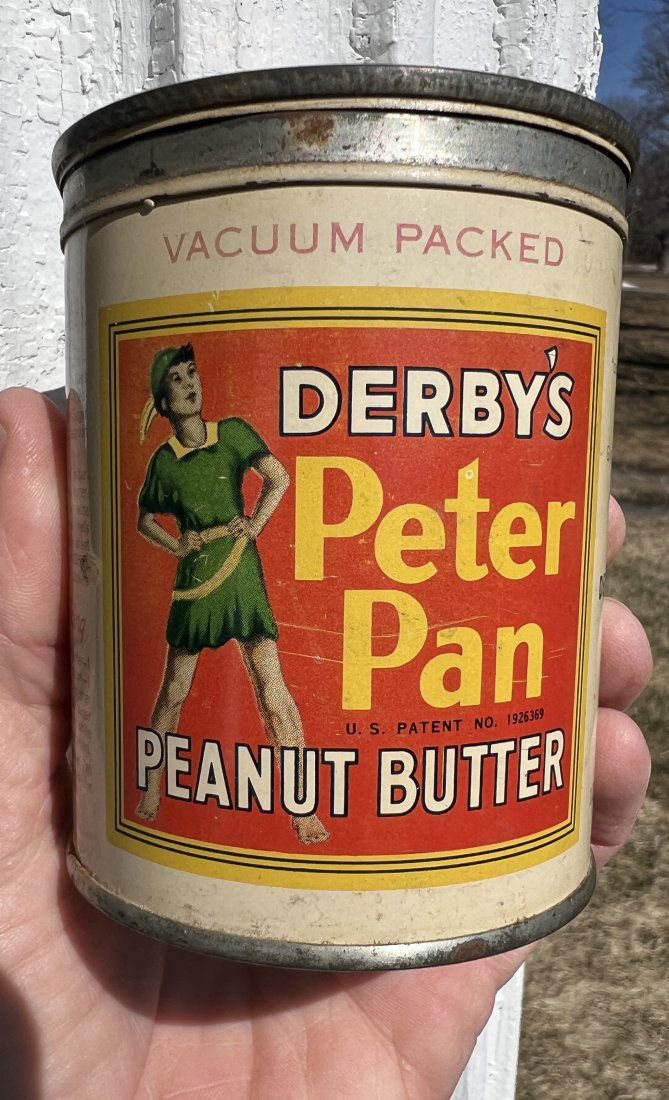 General Store Advertising Derby's Peter Pan Peanut Butter Tin Chicago Illinois (1 of 7)