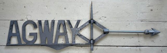 AGWAY Farm Store Advertising Lightning Rod Americana Folk Art Weathervane (1 of 13)