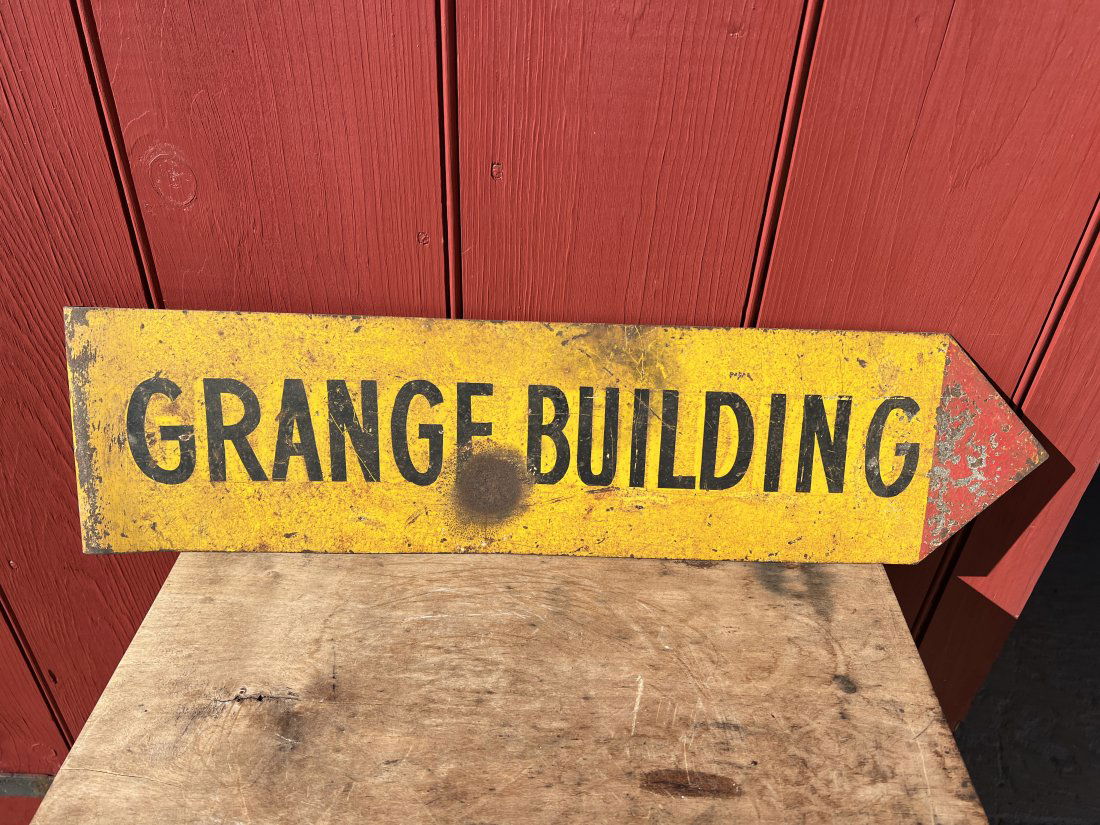Farmers Grange Hall  Building Flange Advertising Directional Sign (1 of 6)