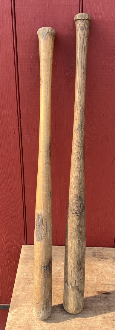 2 Antique Baseball Bats w/ nice strikes (1 of 6)