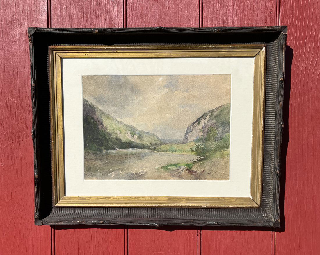 Adirondack Keene Valley Lower Ausable Lake Indian Head Painting R M Shurtleff (1 of 12)