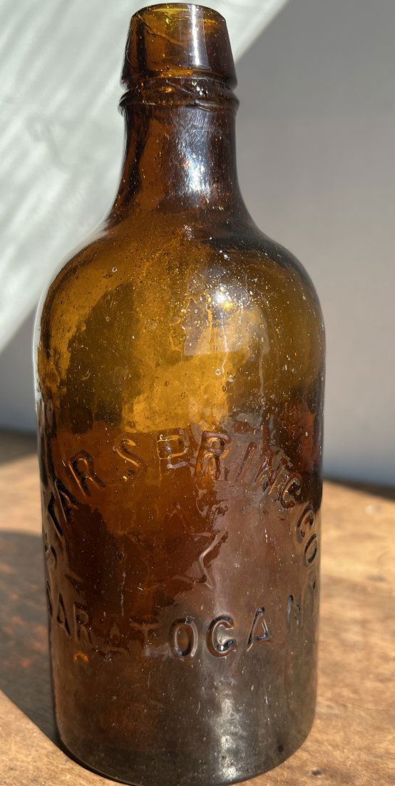 Star Spring Co Saratoga NY Spring Water Bottle w/ Star in Middle (1 of 13)