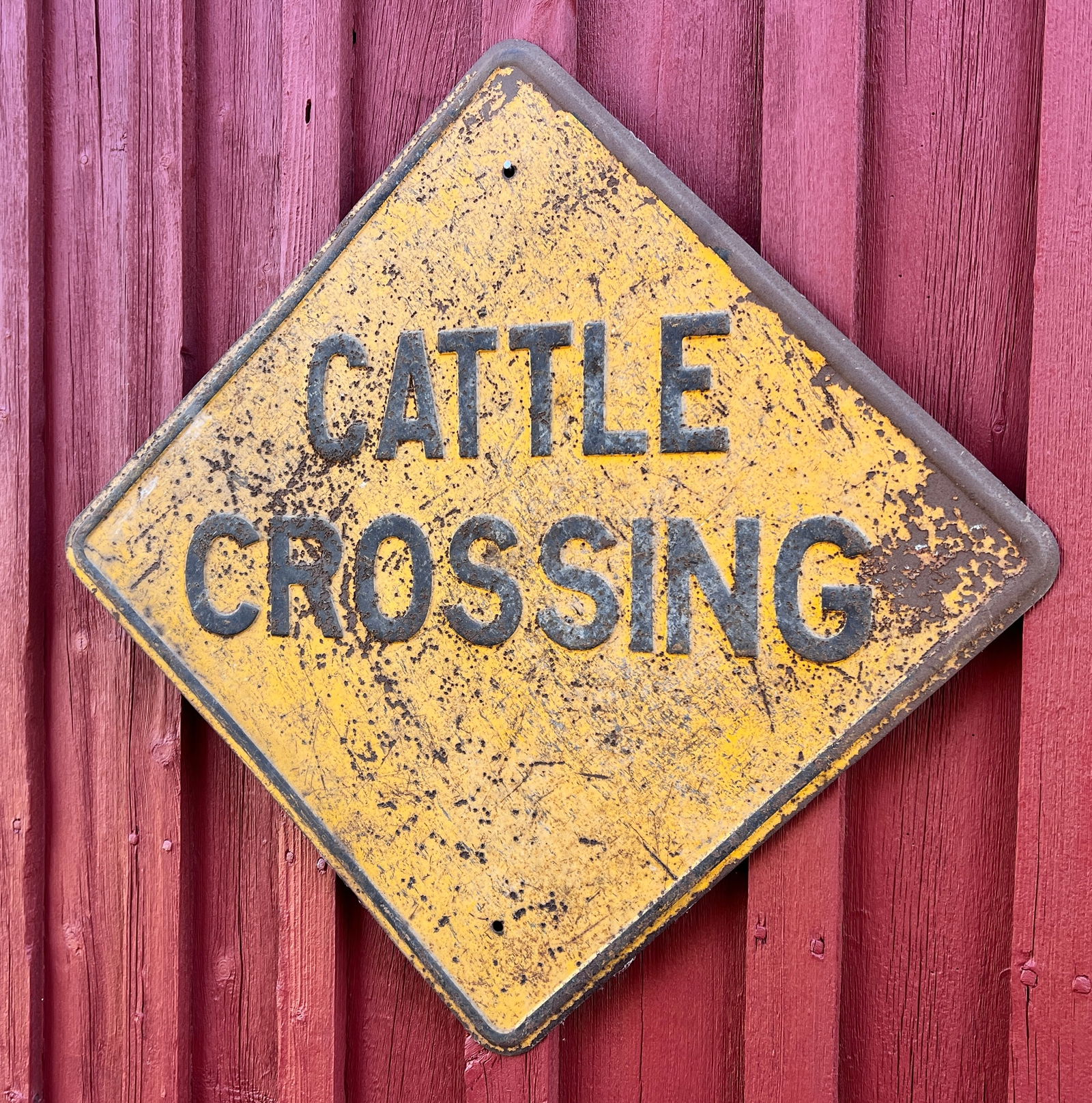 Farm Country Cattle Crossing Street Metal Sign (1 of 6)