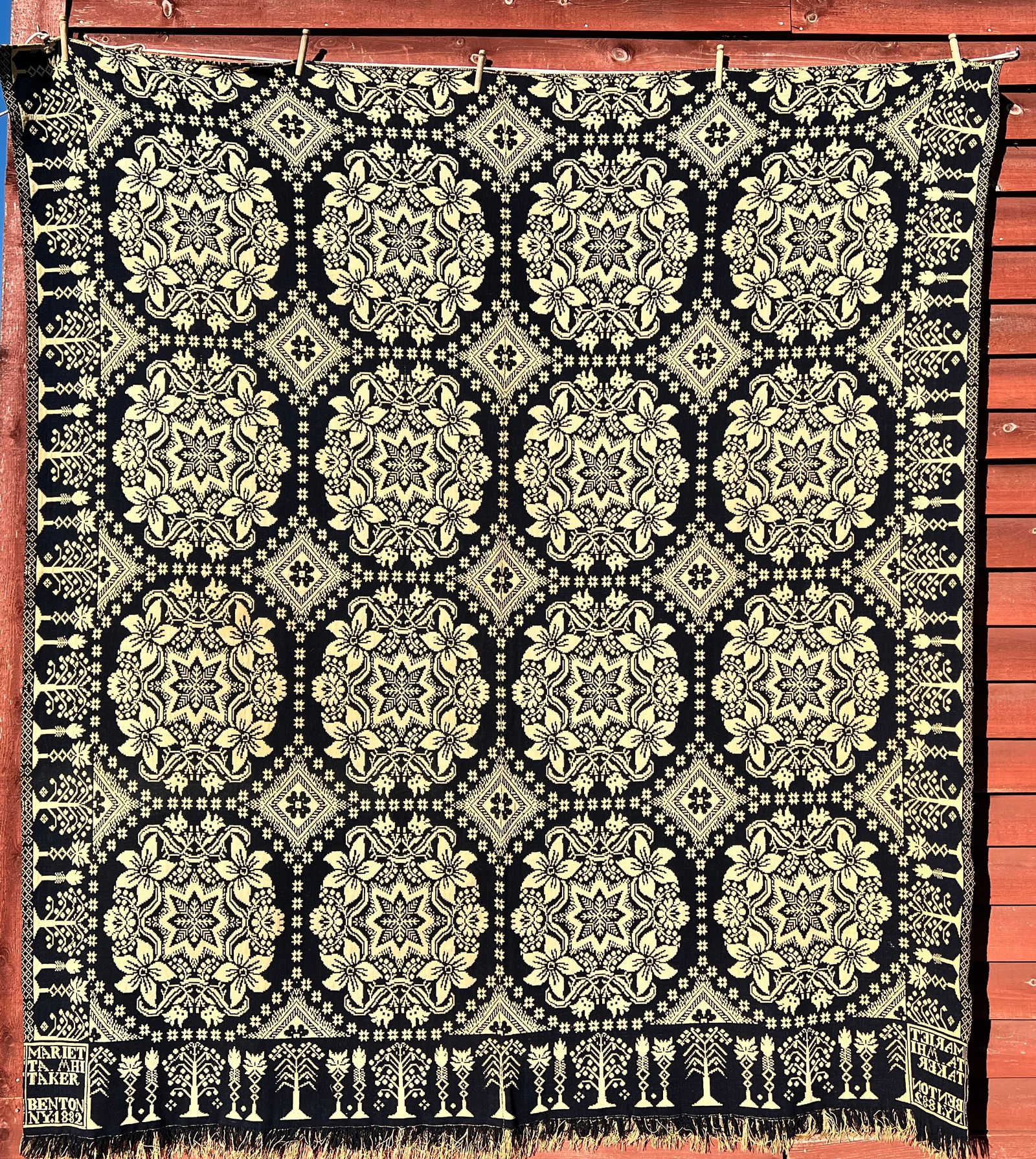 1832 Coverlet Quilt Benton New York (1 of 20)