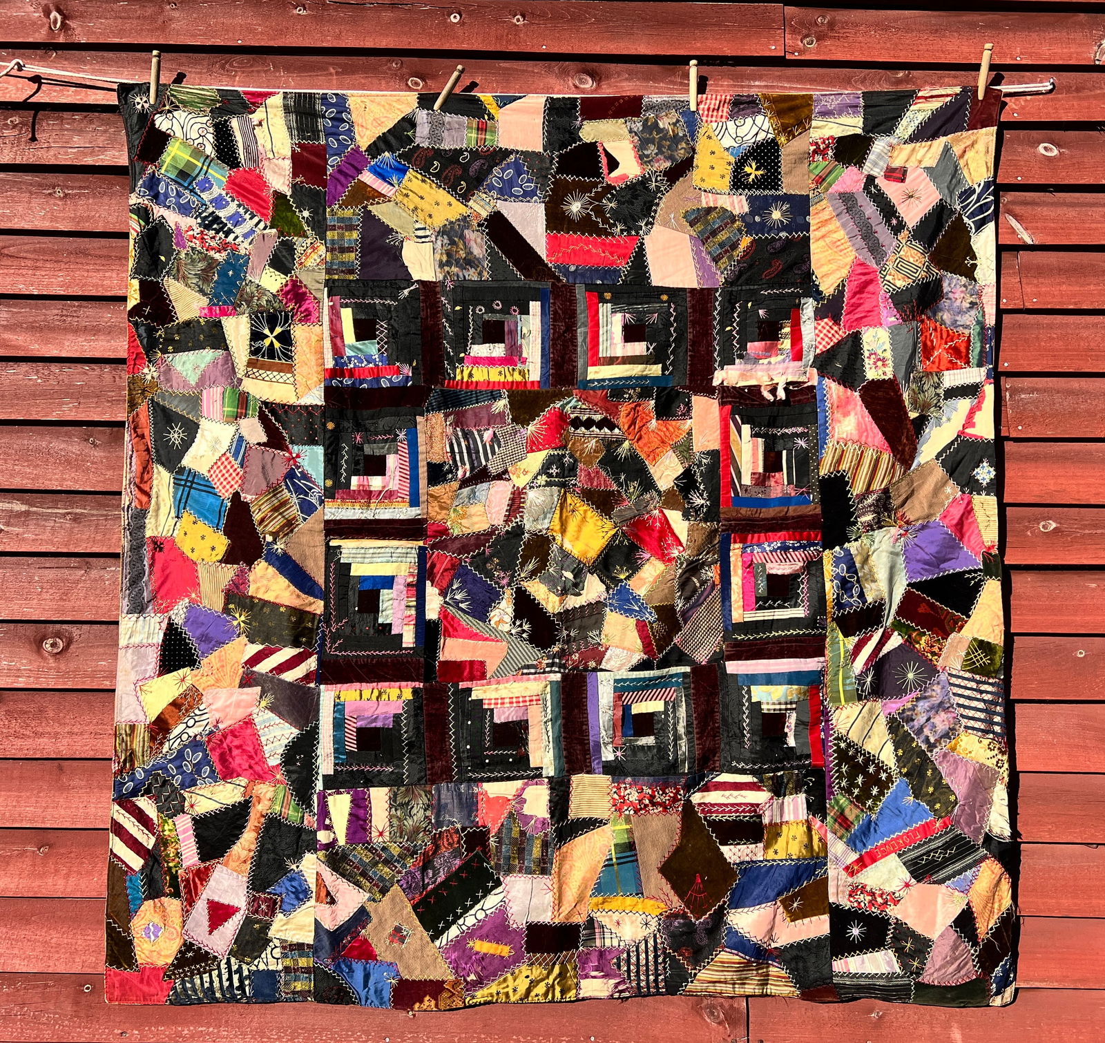 Antique Crazy Quilt Documented Project (1 of 15)