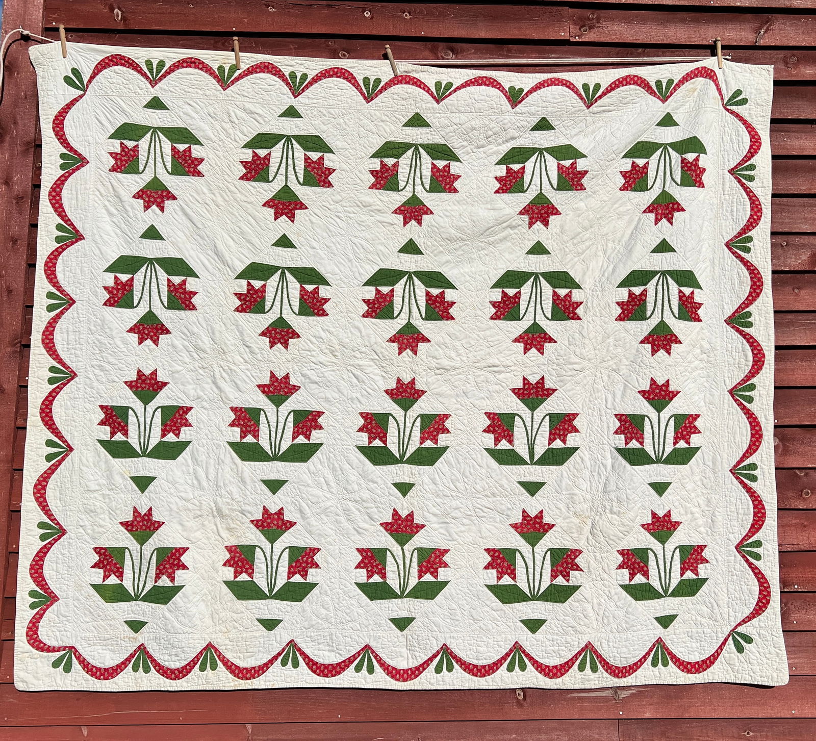 Antique Quilt Hand Stitched Country Farm Estate (1 of 14)