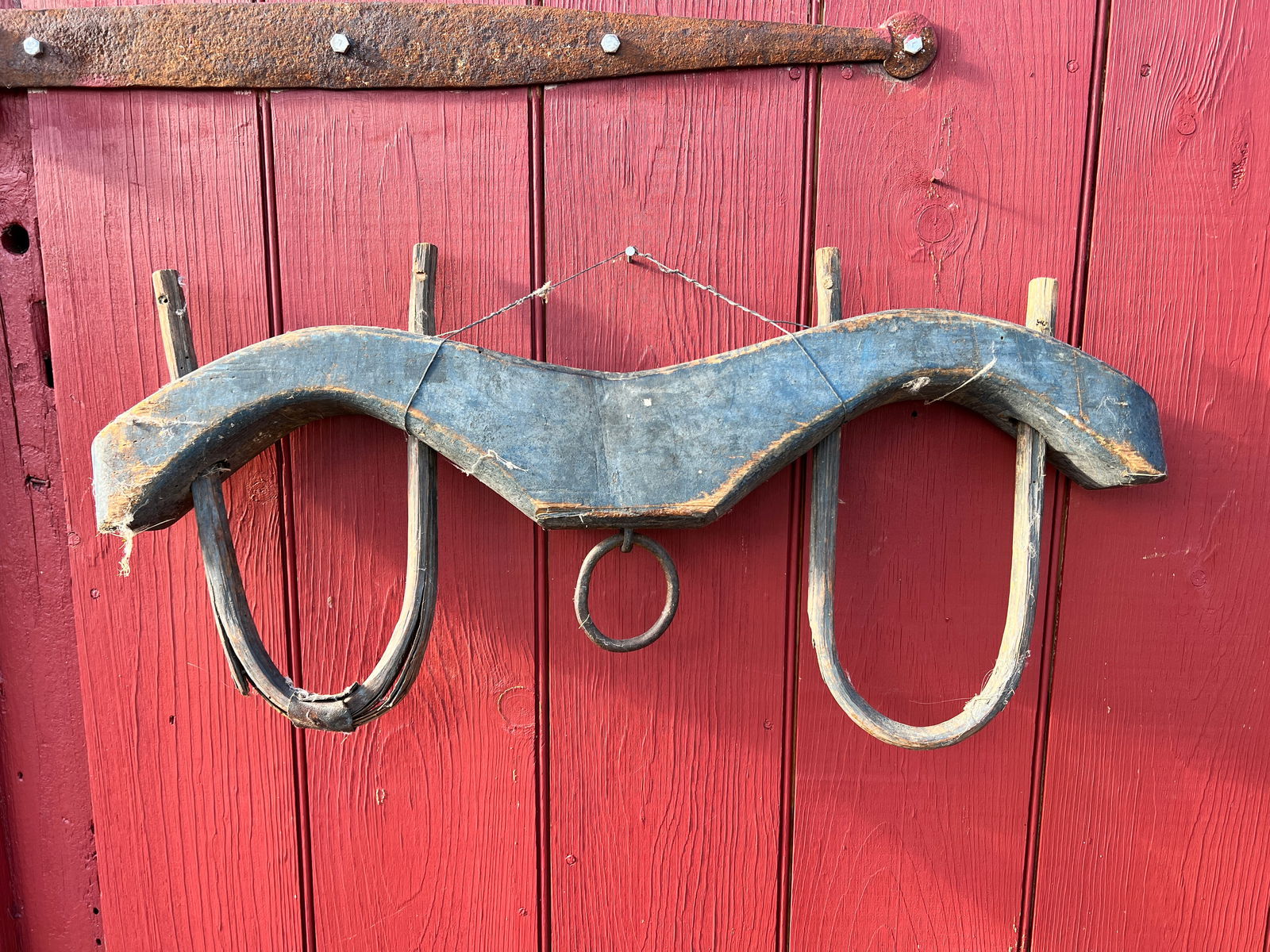 Small Farm Ox Yoke Original Blue (1 of 7)