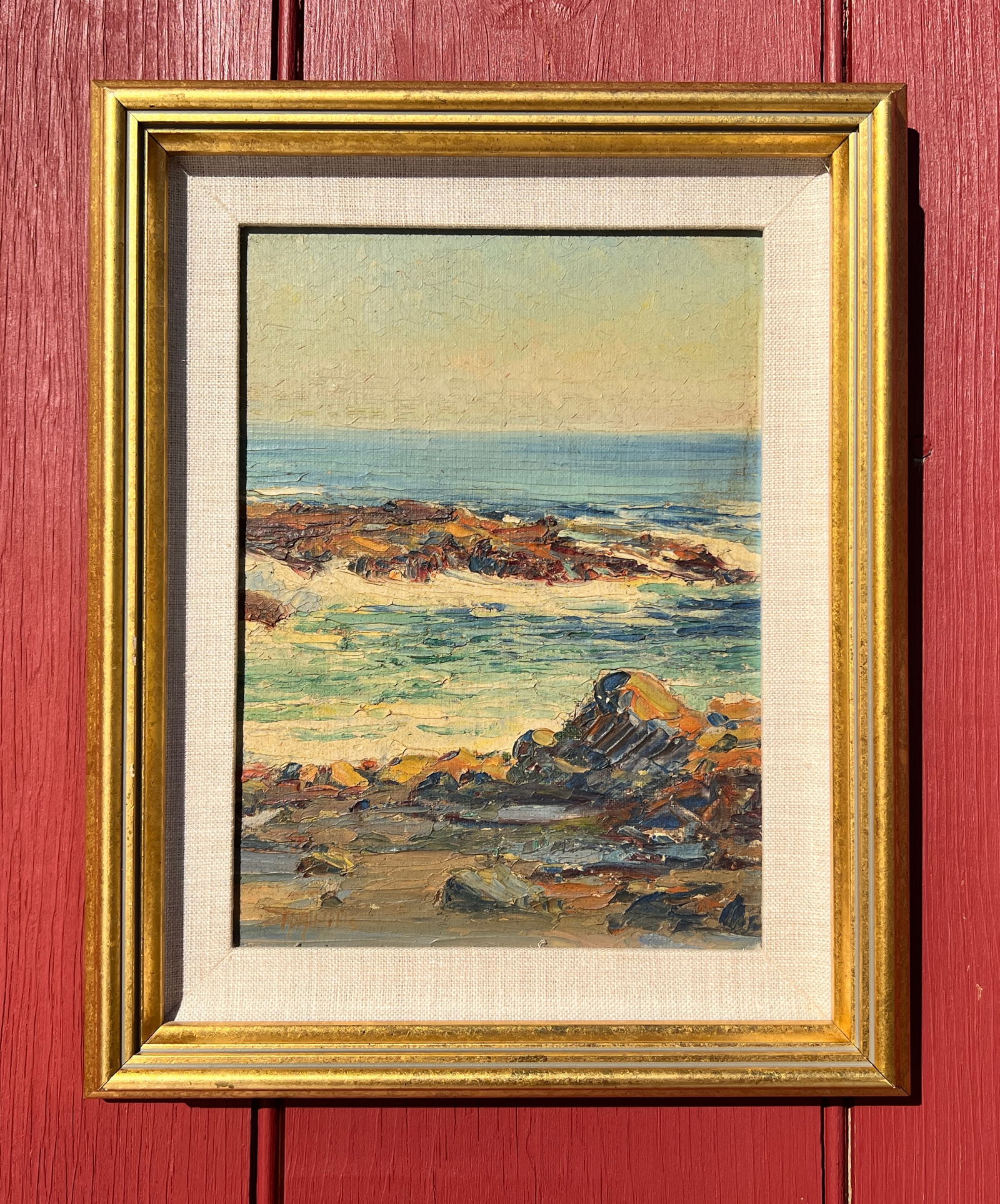 Anna A Hills Laguna Beach California Oil Impressionist Oil Painting (1 of 10)