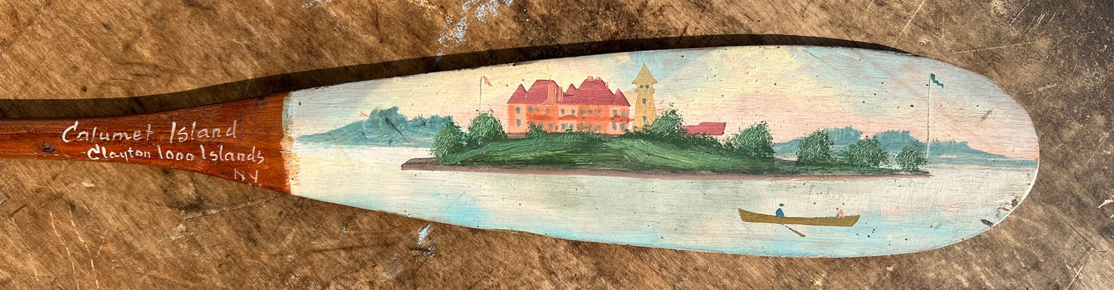 Alpheus Keech 1000 Islands Calumet Clayton NY Souvenir Canoe Paddle (1 of 6)