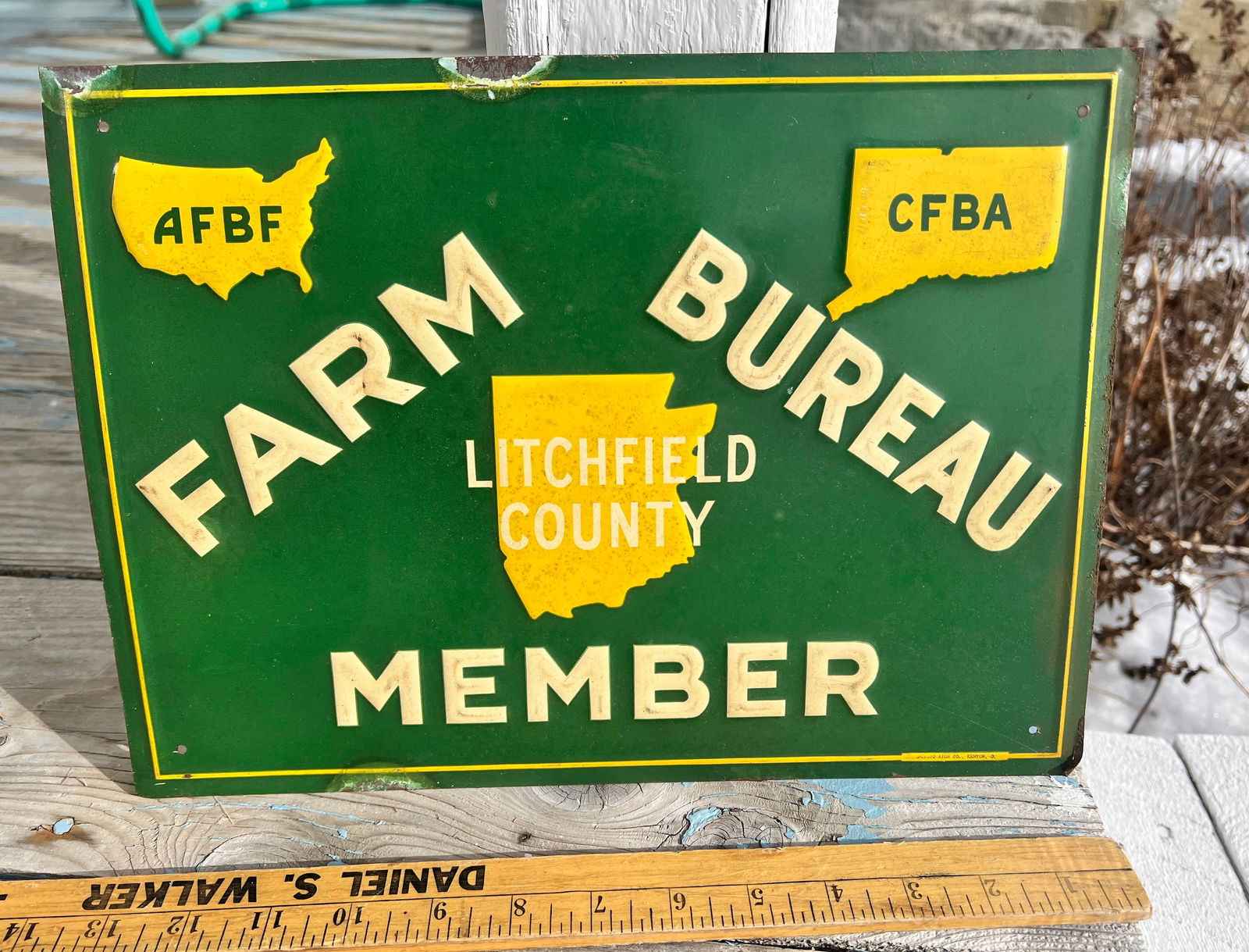 Farm Bureau Member Advertising Sign Litchfield County Connecticut (1 of 4)