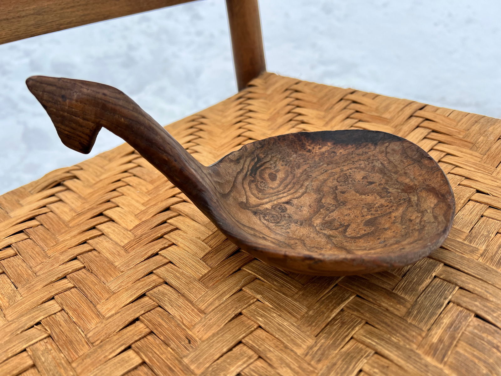 Native American Burl Maple Effigy Scoop Paddle 19th Century (1 of 11)