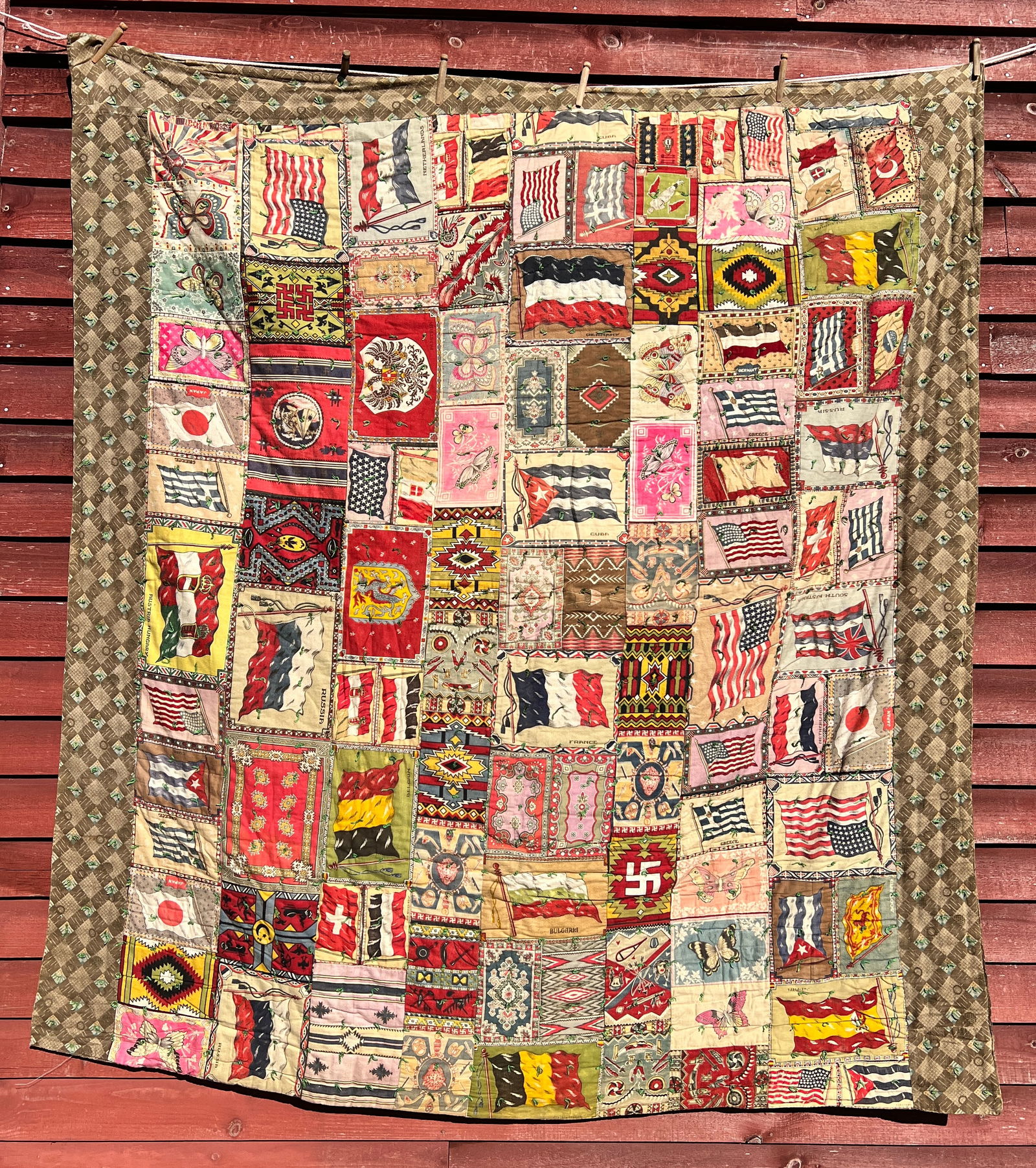 Antique International Flag Quilt - American Folk Art Museum Project (1 of 15)