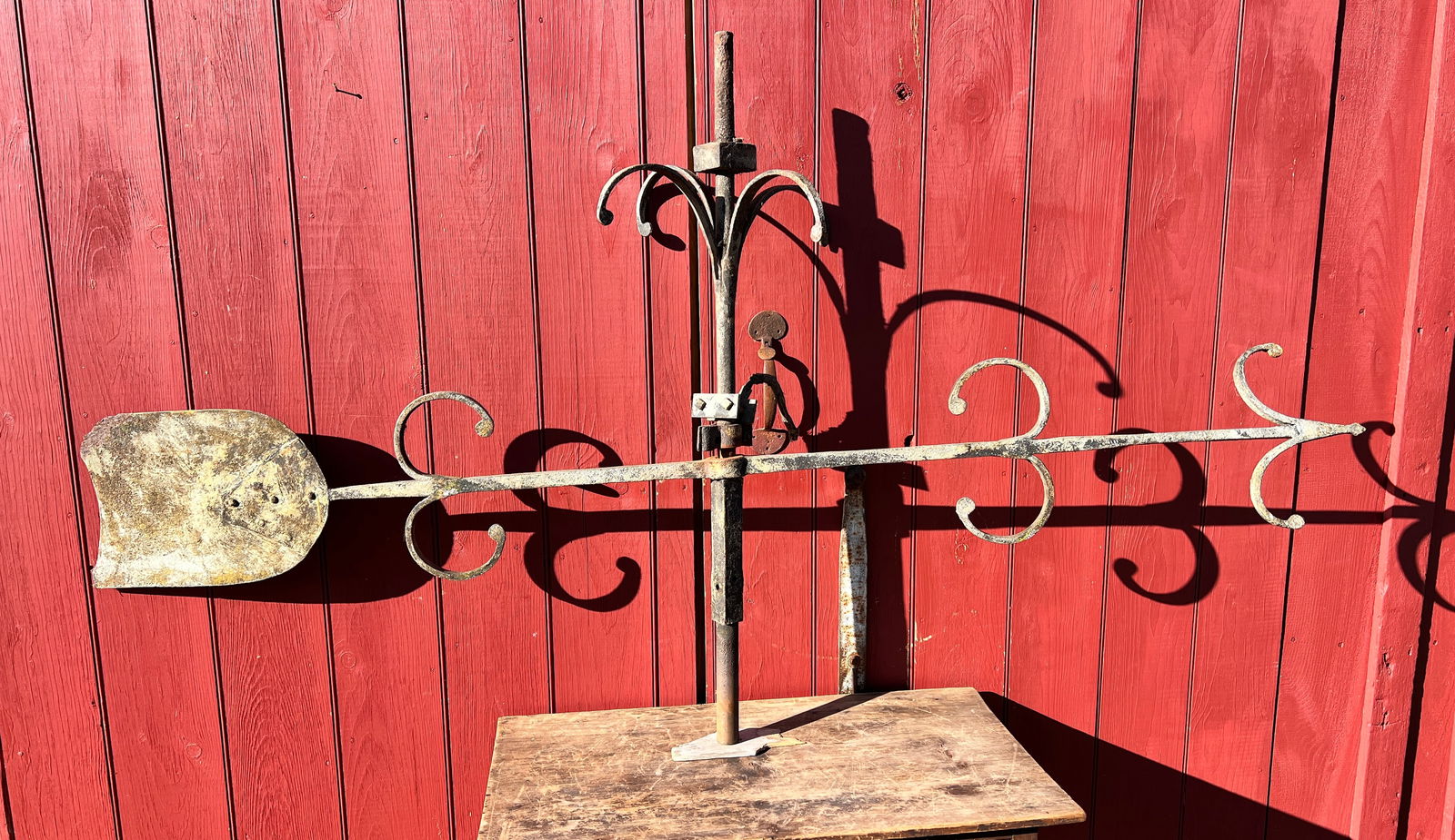 Very Early Antique Church Folk Art Weathervane Large Hand Wrought (1 of 16)